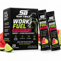SHIFTBILT Work Fuel — Overtime Watermelon Lime | Zero Sugar Caffeinated Electrolyte Stick Packs, 20 Count
