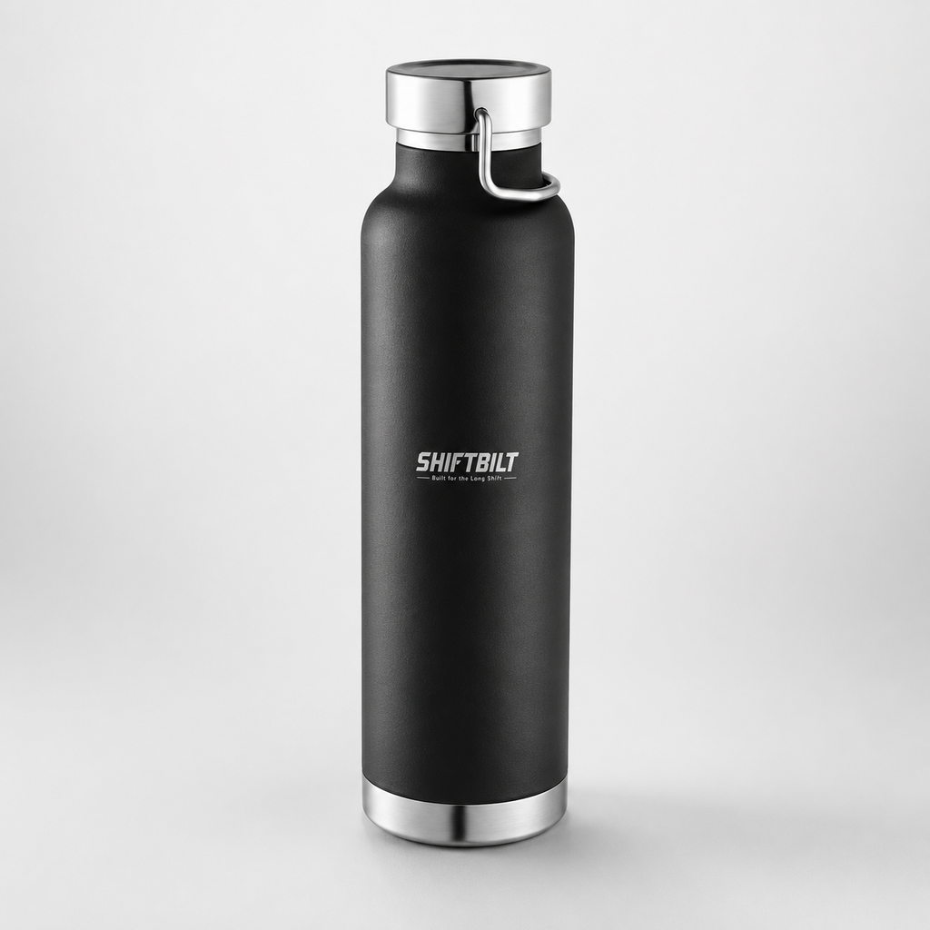 Shiftbilt Black Steel Water Bottle