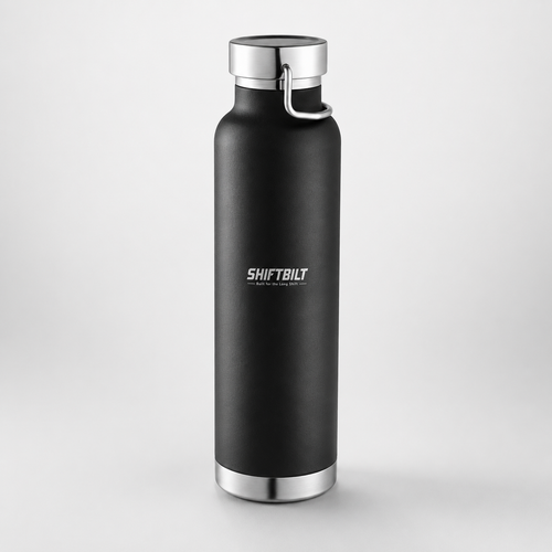 Shiftbilt Black Steel Water Bottle