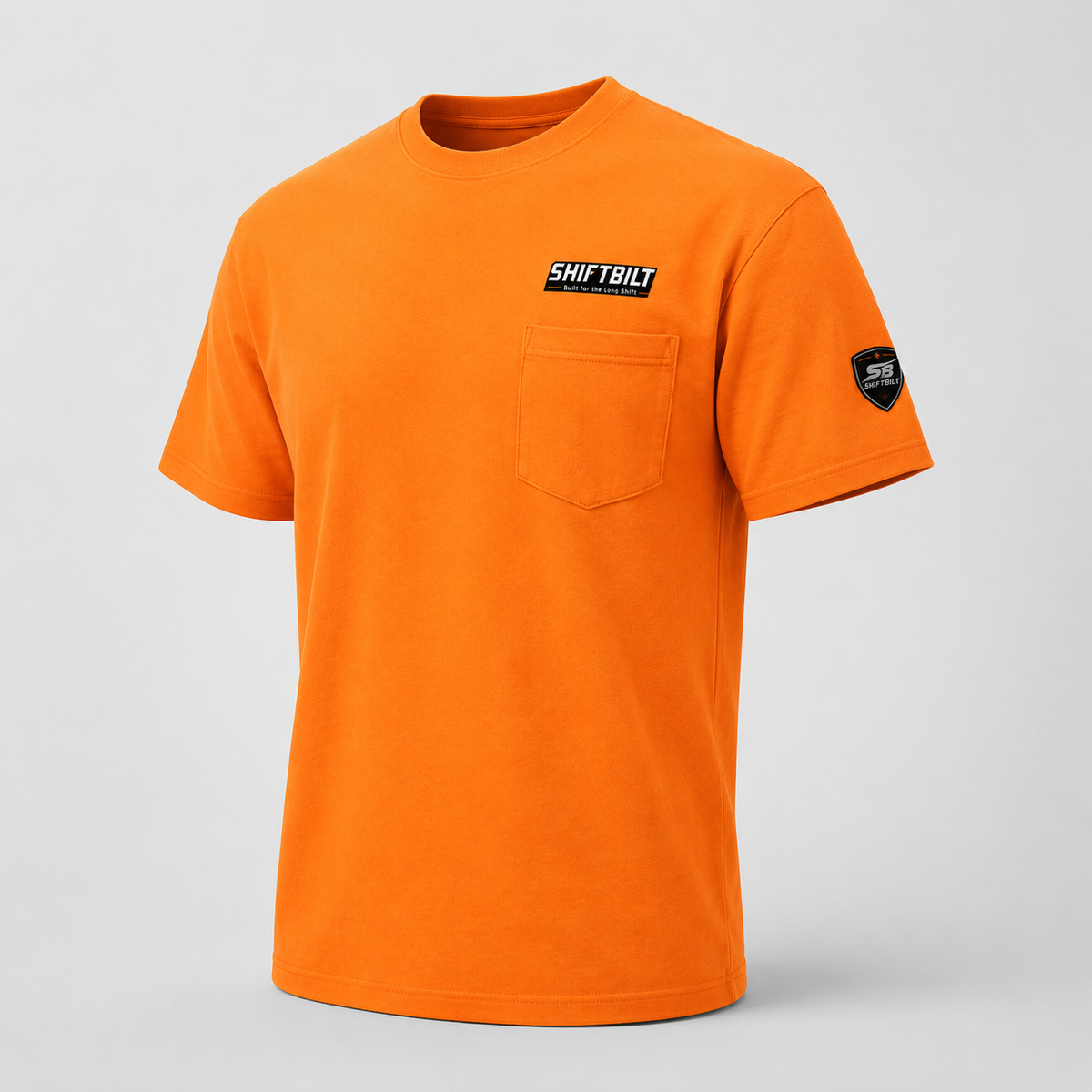 Shiftbilt Safety Orange Pocket Tee
