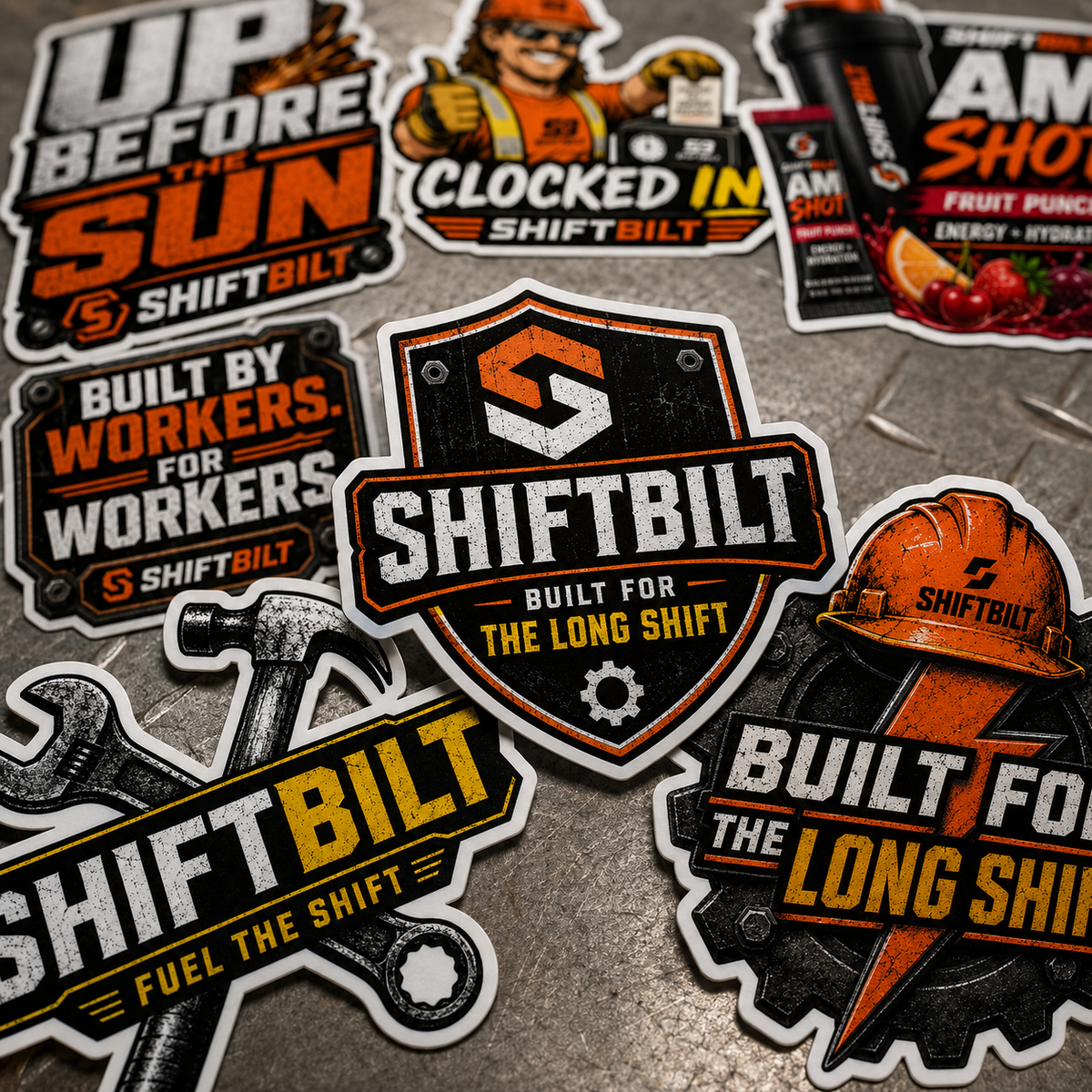 Shiftbilt Long Shift Sticker Pack