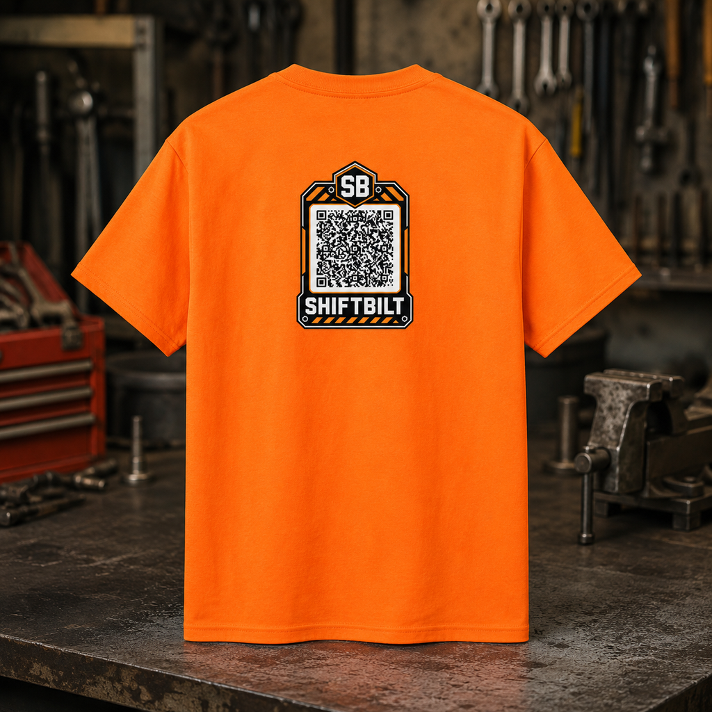 Shiftbilt Safety Orange Pocket Tee